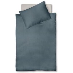 Fleuresse Ropa de cama de muselina CAPRI 70x90cm/140x200cm Aqua azul oscuro