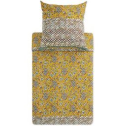 Bassetti Ropa de cama de satén TIGULLIO 70x90cm/140x200cm Amarillo amarillo
