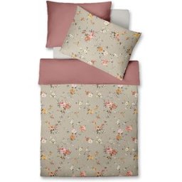 Fleuresse Ropa de cama de satén 70x90cm/140x200cm STOCKHOLM Misty Rose rosa