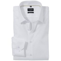 Olymp No.6 Camisa SUPER SLIM blanco 38