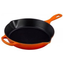 Le Creuset Sartén honda para servir Signature 26cm 2l (Rojo Horno) naranja