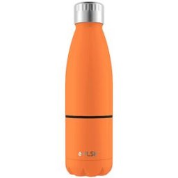 Flsk Botella isotérmica - Botella de agua con vaso 0,7l Trail-Orange naranja