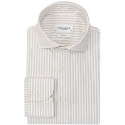 Profuomo Camisa Slim Fit beige 40