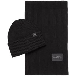 Marc O'Polo Set de 2 piezas gorro y bufanda negro