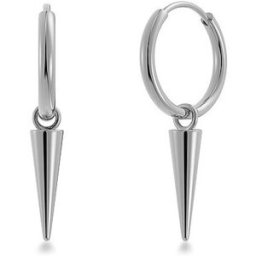 Edblad Pendientes PEAK HOOPS Steel plata
