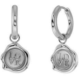 Edblad Pendientes Holly Hoops Steel plata