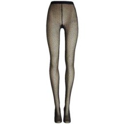 Wolford Medias de moda SHIMMER EFFECT 25 DEN Black/Silver Lurex negro S