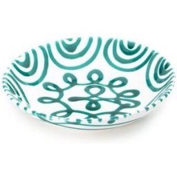 Gmundner Keramik Plato hondo tipo taza Verde Flameado 20cm verde