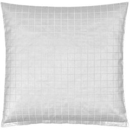 Christian Fischbacher Funda de almohada de satén 70x90cm TIMES SQUARE gris plateado plata