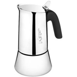Bialetti Cafetera exprés Venus de acero inoxidable para 10 tazas plata