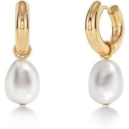 Edblad Pendientes PERLA HOOPS Large Gold oro