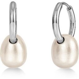 Edblad Pendientes BREEZE HOOPS Small Silver plata