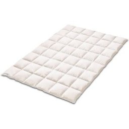 Kauffmann Edredón de plumón 140x220cm CLASSIC Medium Blanco blanco