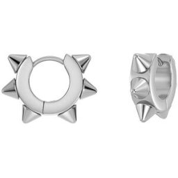 Edblad Pendientes PEAK HOOPS ICON Small Steel plata