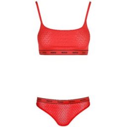 Hugo Conjunto de lencería VALENTINE rojo brillante rojo S