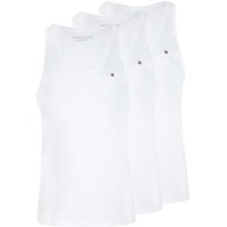 Tommy Hilfiger Camiseta de tirantes, paquete de 3 blanco S