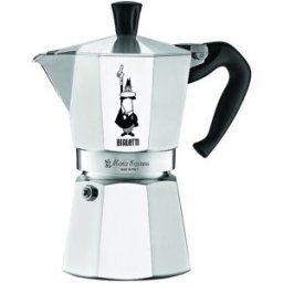 Bialetti Cafetera exprés Moka 12 tazas plata