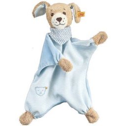 Steiff Oso de peluche para dormir bien, 30 cm, azul azul