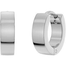 Edblad Pendientes FAVE HOOPS Steel plata