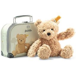 Steiff Oso JIMMY EN MALETA 25cm marrón claro