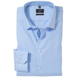 Olymp No.6 Camisa SUPER SLIM azul claro 40