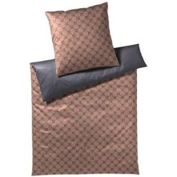 Joop Ropa de cama de satén Doble 70x90cm/140x200cm (Cobre/Gris) cobre