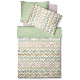 Fleuresse Ropa de cama de satén MODERN LIFE 70x90cm / 140x200cm Rosemary verde