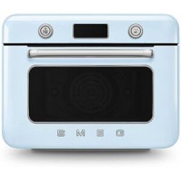 SMEG Horno de vapor combinado de mesa azul pastel azul claro