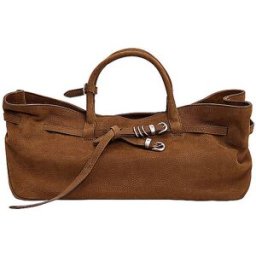 Margesherwood Bolso de cuero - Bolso baguette BOLSO USADO DE LA ABUELA marrón