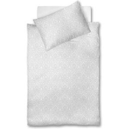 Fleuresse Ropa de cama de damasco Opal 70x90cm / 140x200cm blanco