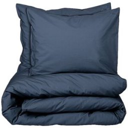 Suite702 Ropa de cama de percal 70x90cm/140x200cm Azul Marino azul oscuro