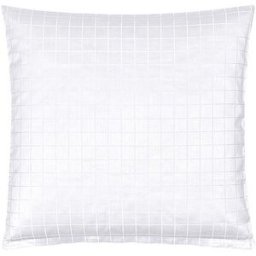 Christian Fischbacher Funda de almohada de satén 70x90cm TIMES SQUARE Blanco blanco