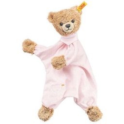 Steiff Oso de peluche para dormir bien, 30 cm, rosa rosa