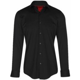 Hugo Camisa de punto Slim Fit KENNO negro 40
