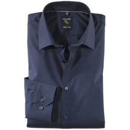 Olymp No.6 Camisa Business Super Slim azul 37