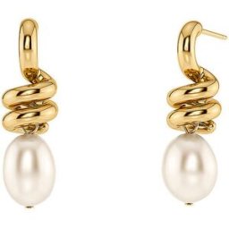 Edblad Pendientes SWIVEL PEARL Large gold oro