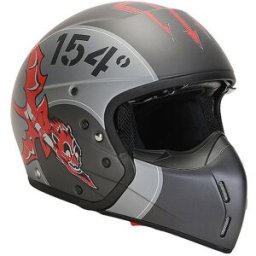 Aeronautica Militare Casco de moto de carbono Grigio Scuro gris