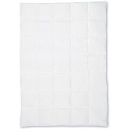 Kauffmann Edredón de plumón con casetes Superior 140x200cm (670g cálido) blanco