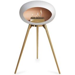 Le Feu Chimenea GROUND HIGH Blanco/Oro rosa blanco