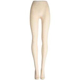 Wolford Medias de moda DAISY NET Buttercream crema S