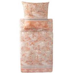 Bassetti Ropa de cama de satén 70x90cm / 140x200cm ACQUAFORTE Terracota naranja
