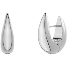 Edblad Pendientes CREST HOOPS Small Steel plata