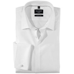 Olymp No.6 Camisa SUPER SLIM blanco 36