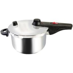 Kelomat Olla a presión Alfa 22cm/4,5L de acero inoxidable plata