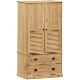 vidaxl Armario VIGO madera maciza de pino 90x55x170 cm