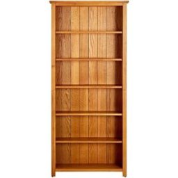 vidaxl vidaX Estantería de 6 niveles de madera maciza de roble 80x22,5x180 cm