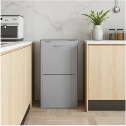 Hierro Cubo de basura para la cocina - Cubo de reciclaje - 4 compartimentos de 20L - CUBEK
