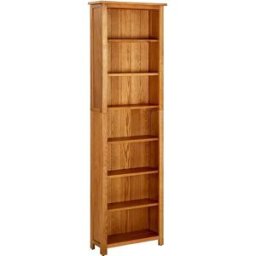vidaxl Estantería de 7 niveles madera maciza de roble 60x22x200 cm