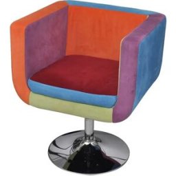 vidaxl Sillón de tela de diseño patchwork