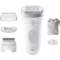 Braun Silk-épil SE7-041 Wet & Dry Depiladora Eléctrica 3 cabezales Gris